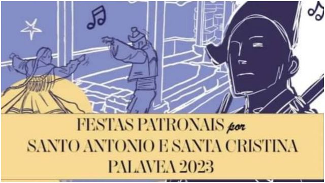 Cartel de las fiestas de Palavea diseñado por Patricia Saavedra.