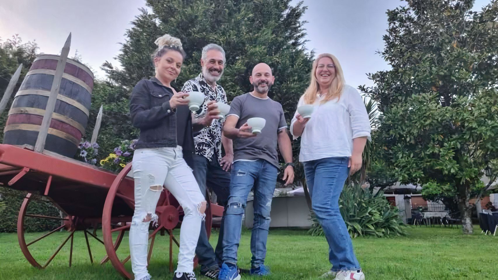 Los creadores de la 'Guía Furanchín': Lorena Cancelas, Daniel Álvarez, Juan Vidal y Ruth Fernández.