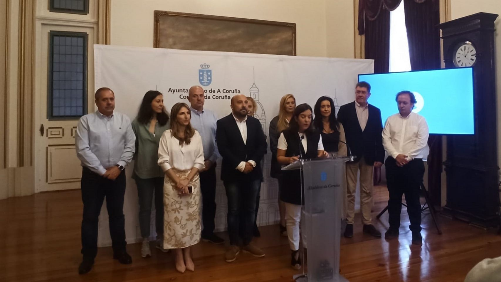El nuevo Gobierno local de A Coruña.