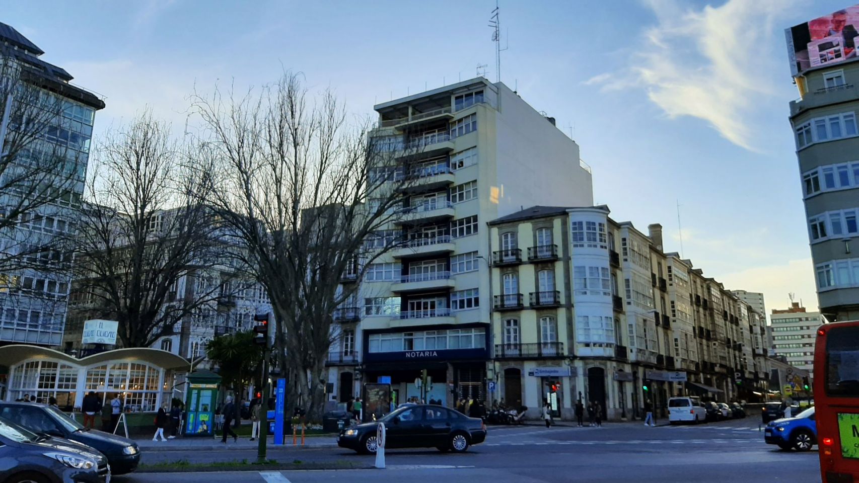 La plaza de Ourense de A Coruña