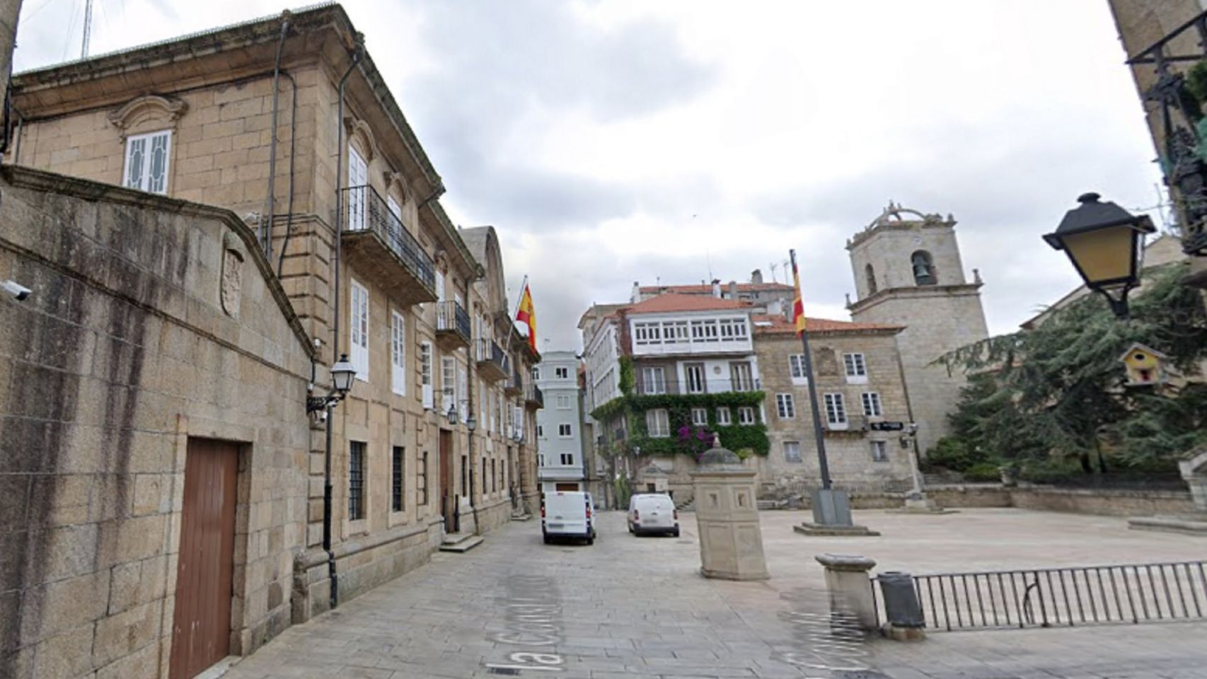 El Palacio de Capitanía General en la plaza de la Constitución de A Coruña.