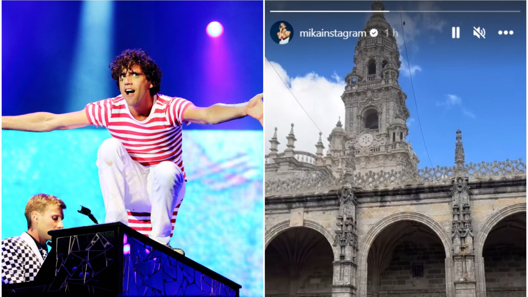 Mika y la storie de Instagram que ha subido 