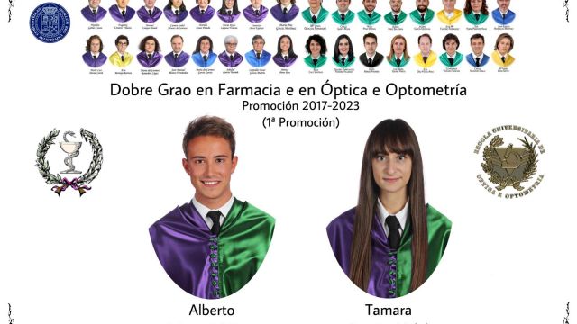 La orla del Doble Grado en Farmacia y Óptica y Optometría de la Universidad de Santiago