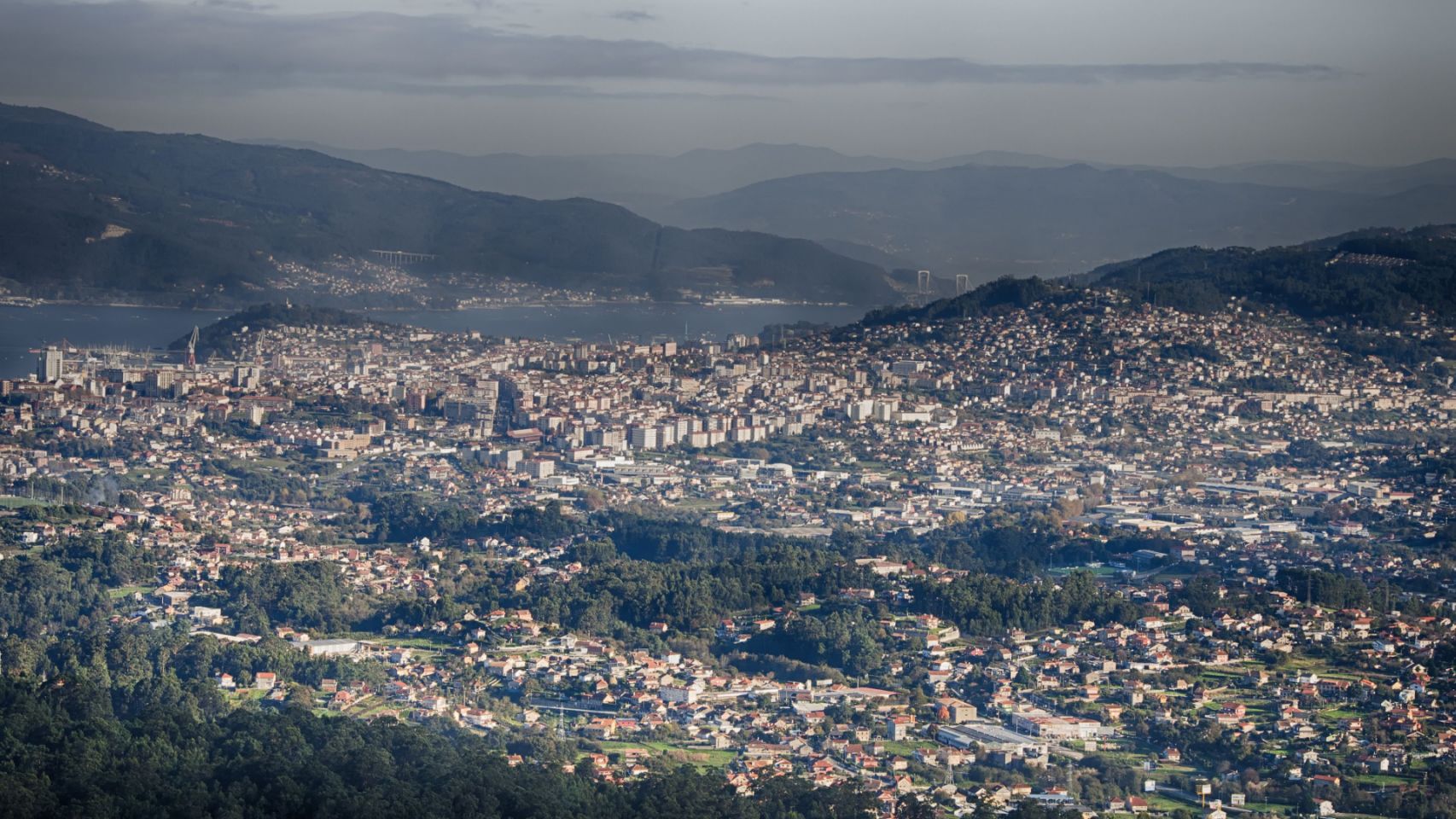 Panorámica de la ciudad de Vigo.