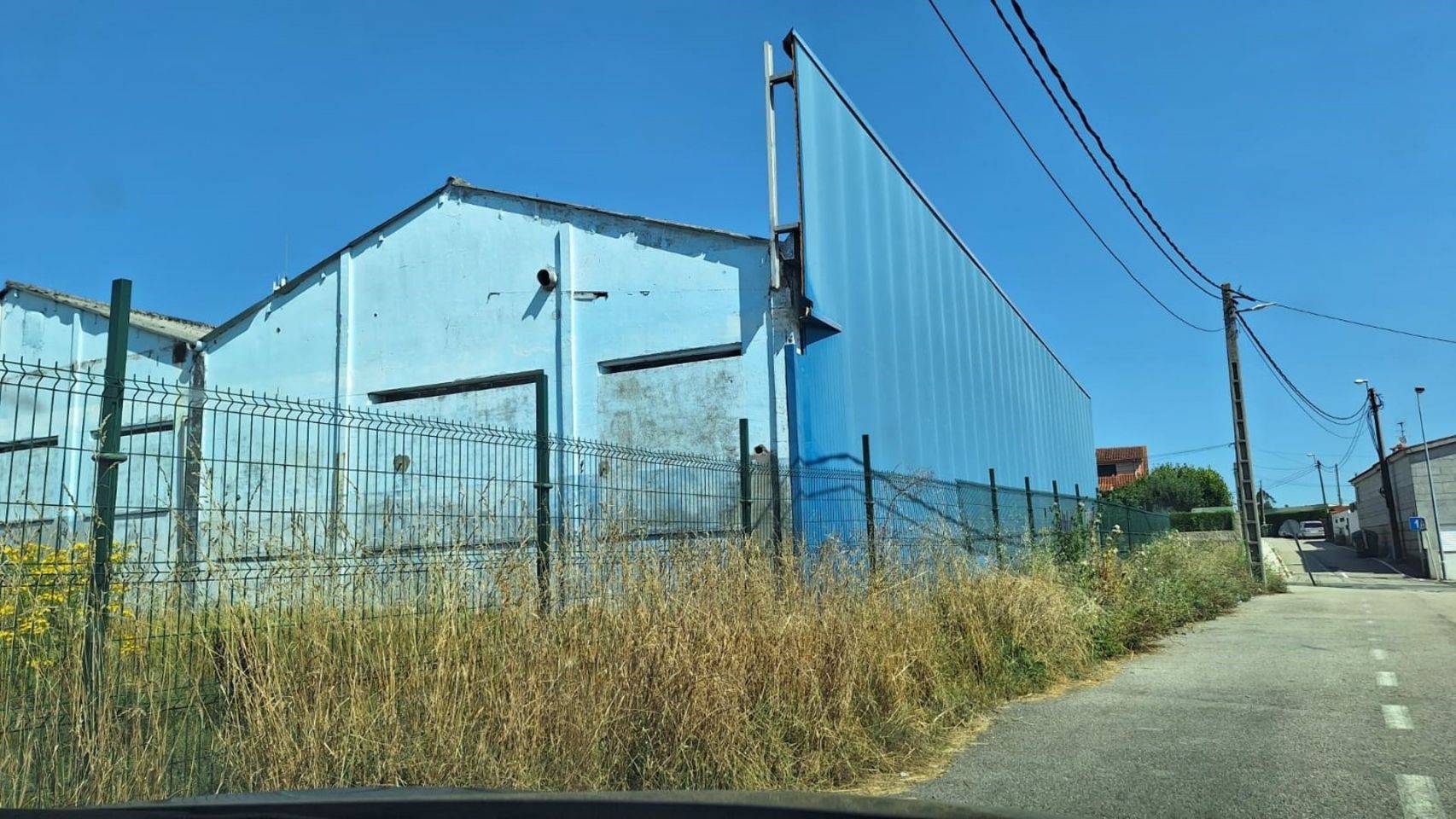 Imagen de la fábrica okupada en Valladares, en Vigo.