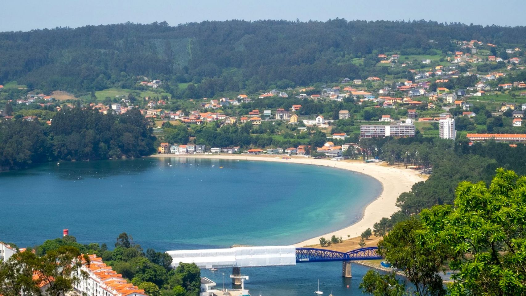 Vista de la playa da Magdalena en Cabanas (A Coruña).
