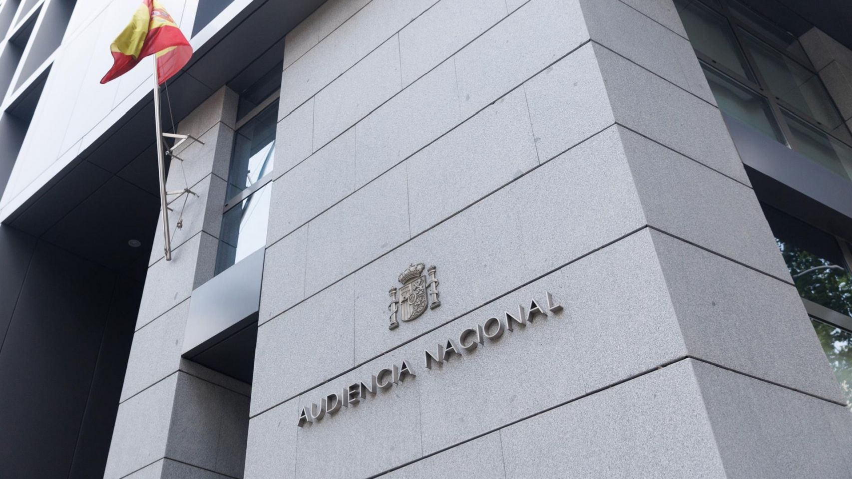 Fachada de la Audiencia Nacional en Madrid. 