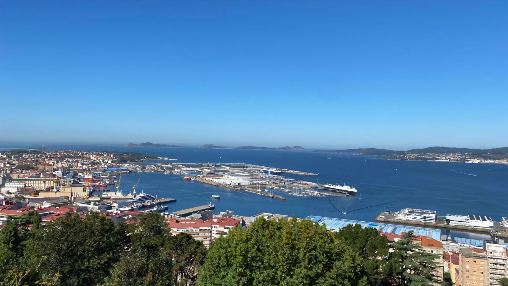 Vistas de la ciudad de Vigo.