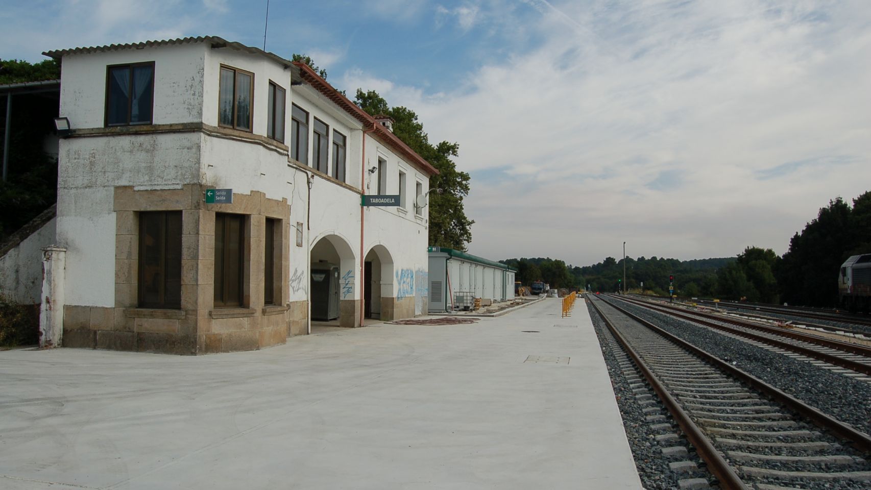 Estación de tren de Taboadela, en Ourense.
