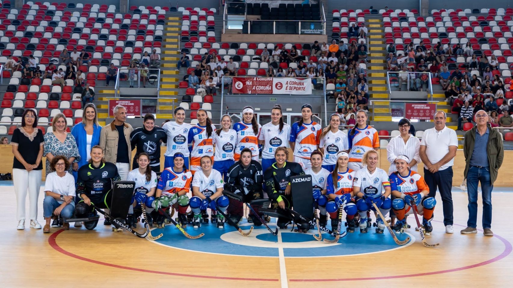 Jugadoras del Hockey Club Coruña Femenino.