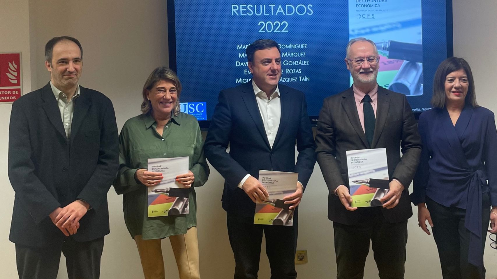 Presentación del Informe de Coyuntura Económica en la Diputación de A Coruña.