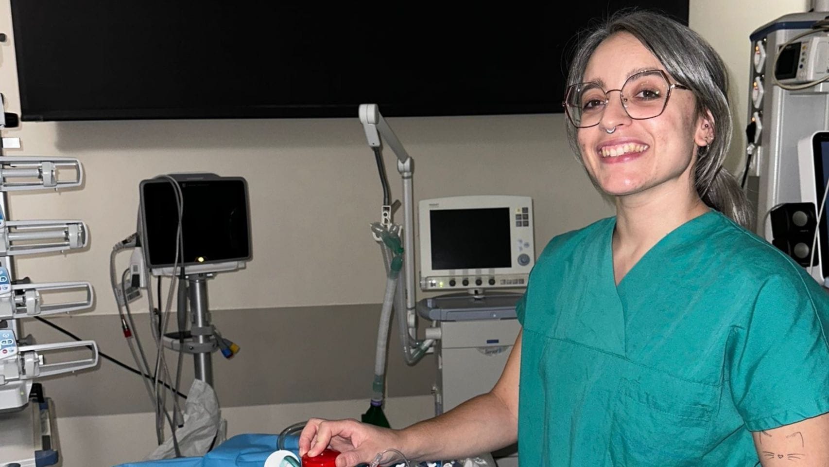 Sheila Senra Alonso, enfermera de Reanimación Cardiaca Postquirúrgica del Hospital Álvaro Cunqueiro.