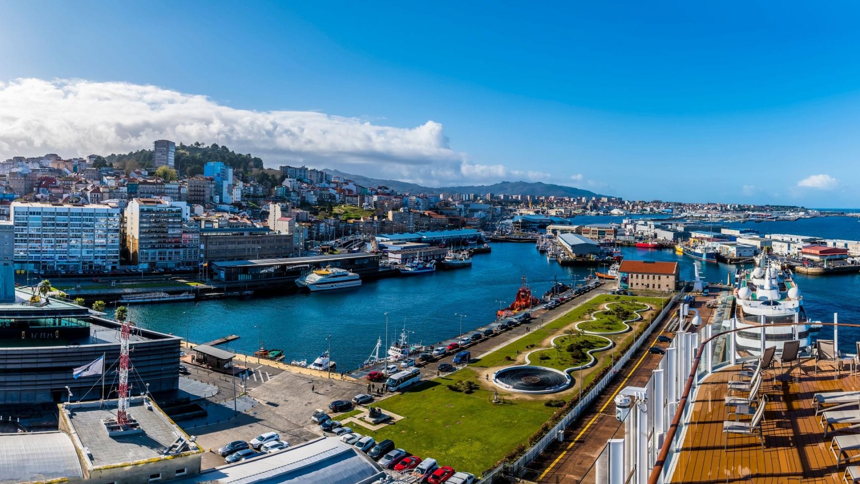 Vista panorámica de la ciudad de Vigo.