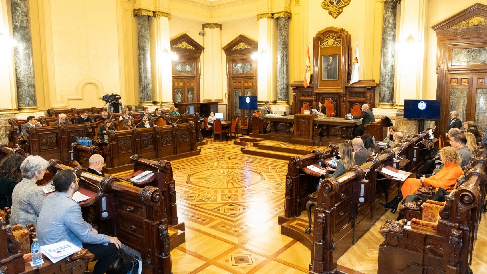 Pleno municipal del Concello da Coruña de 2024. Foto de archivo