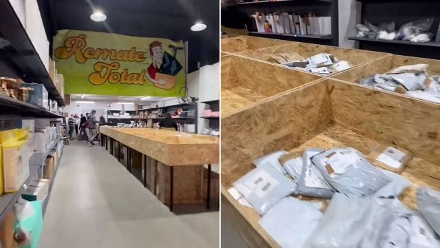 Abre en Vilagarcía una tienda que vende devoluciones de  como  «paquetes sorpresa»