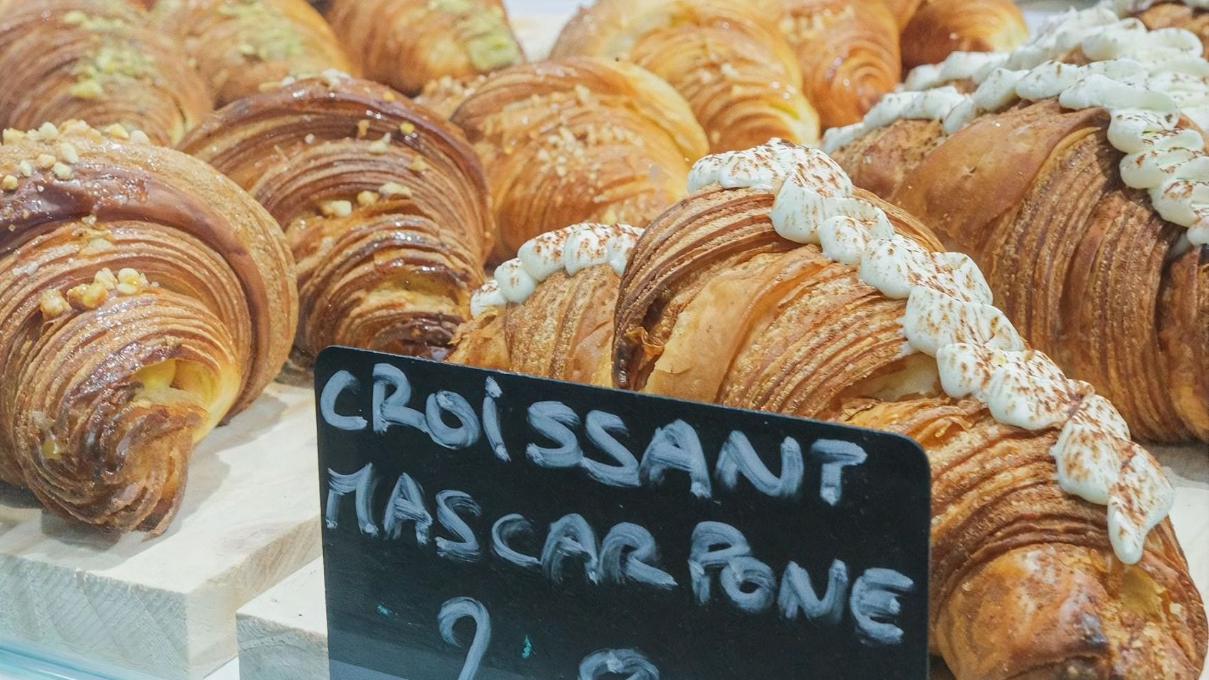 Algunos de los "croissant" que se pueden degustar en Bekari. 