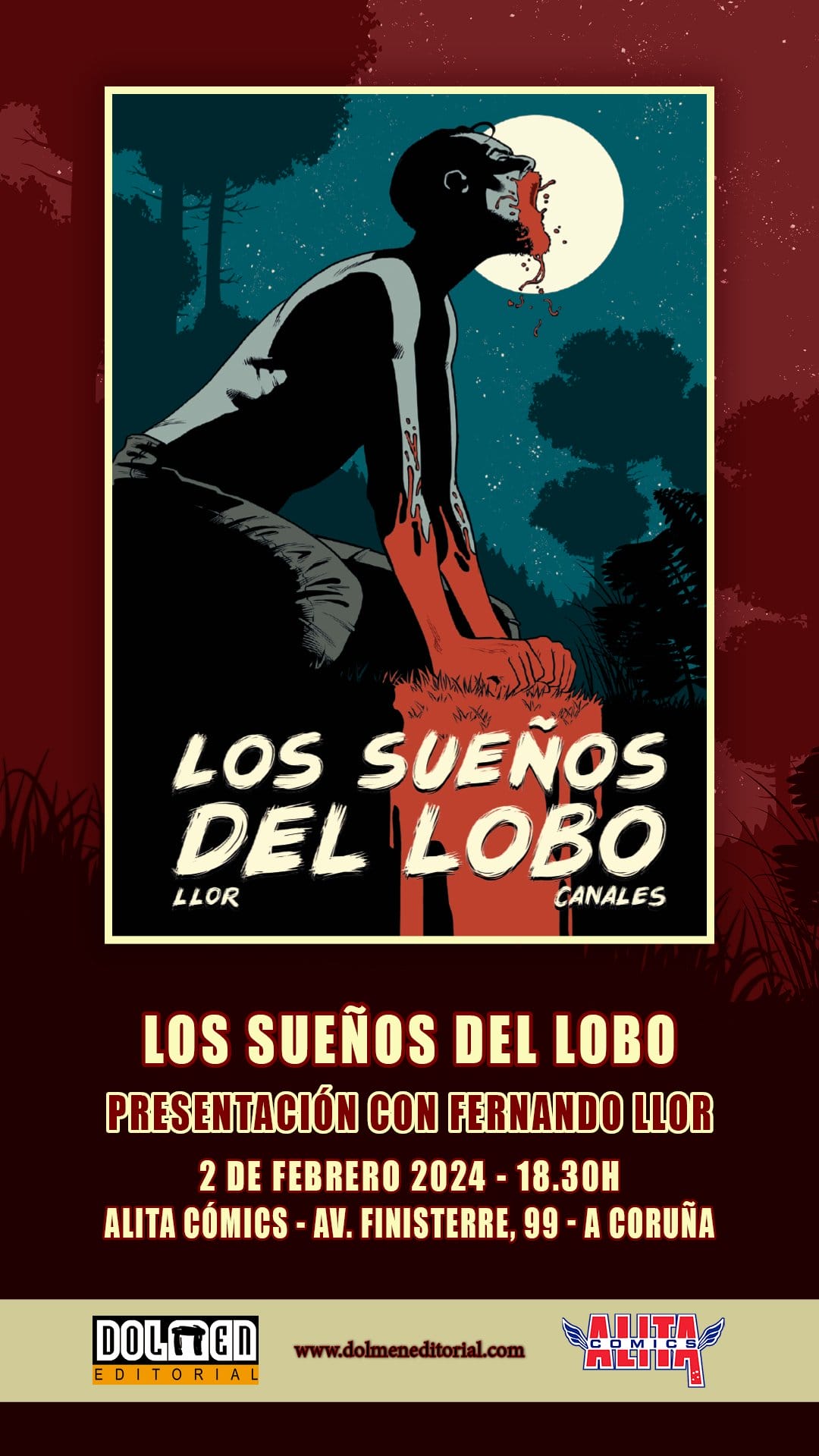 Fernando Llor Presenta Su Nueva Novela Gráfica Los Sueños Del Lobo En A Coruña 222024 6948