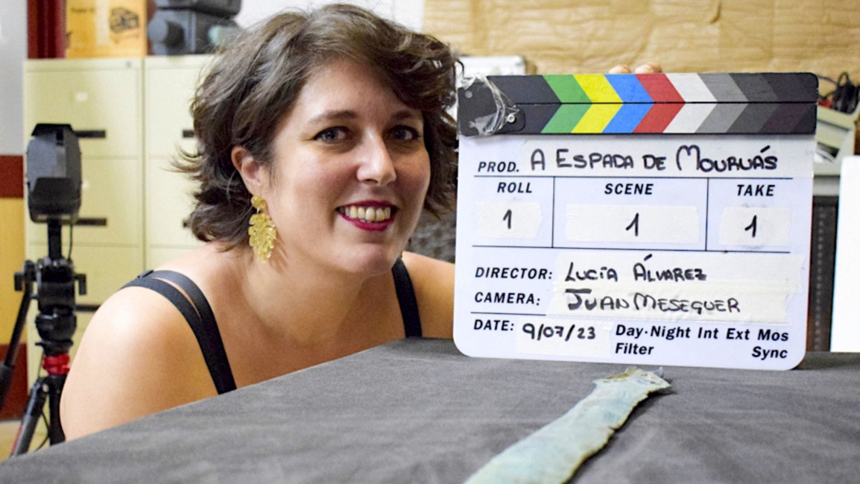 Lucía Álvarez, directora del documental "A Espada de Mouruás".