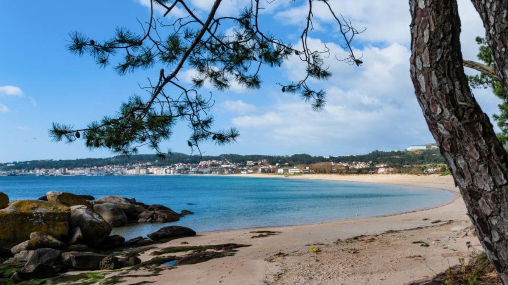 Playa de Coroso en Ribeira (A Coruña).