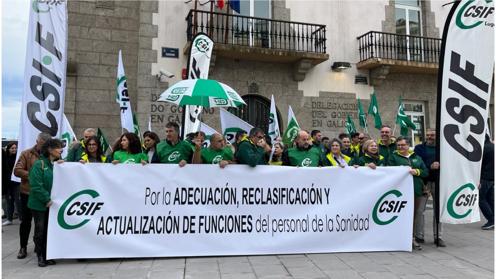 Protesta de CSIF Galicia este miércoles en A Coruña