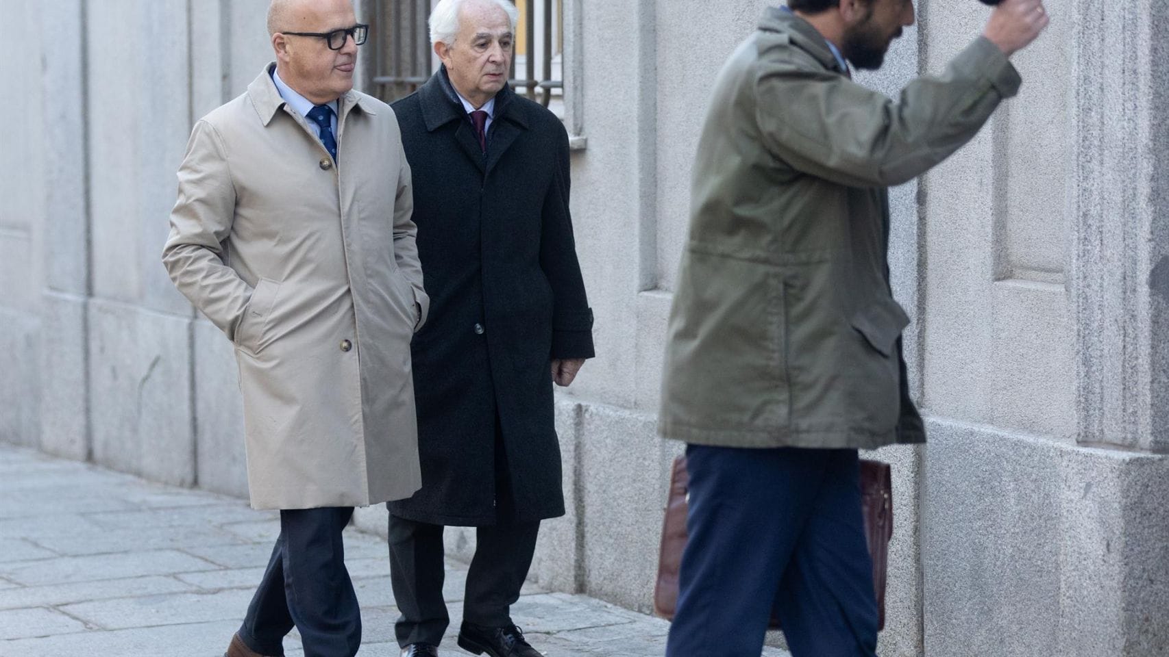 El senador del PP y expresidente de la Diputación de Ourense, José Manuel Baltar, llegando a declarar al Tribunal Supremo en diciembre de 2023 en Madrid.