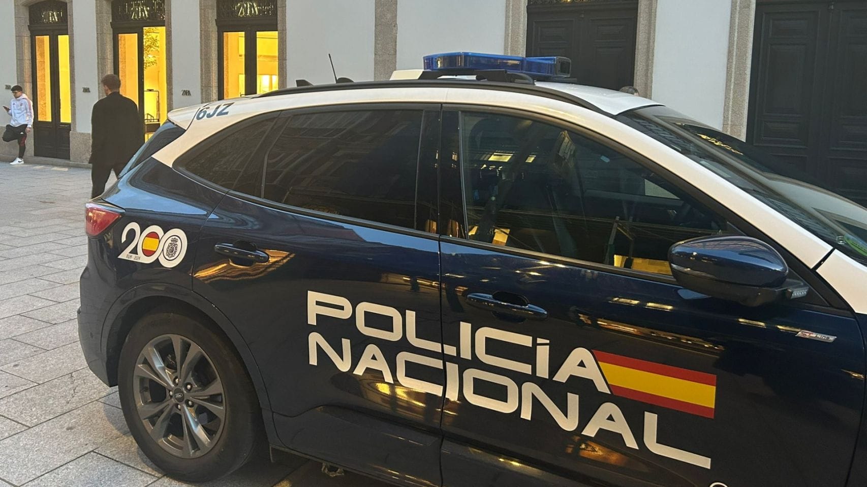 La Policía Nacional intervino en la calle Compostela este miércoles.