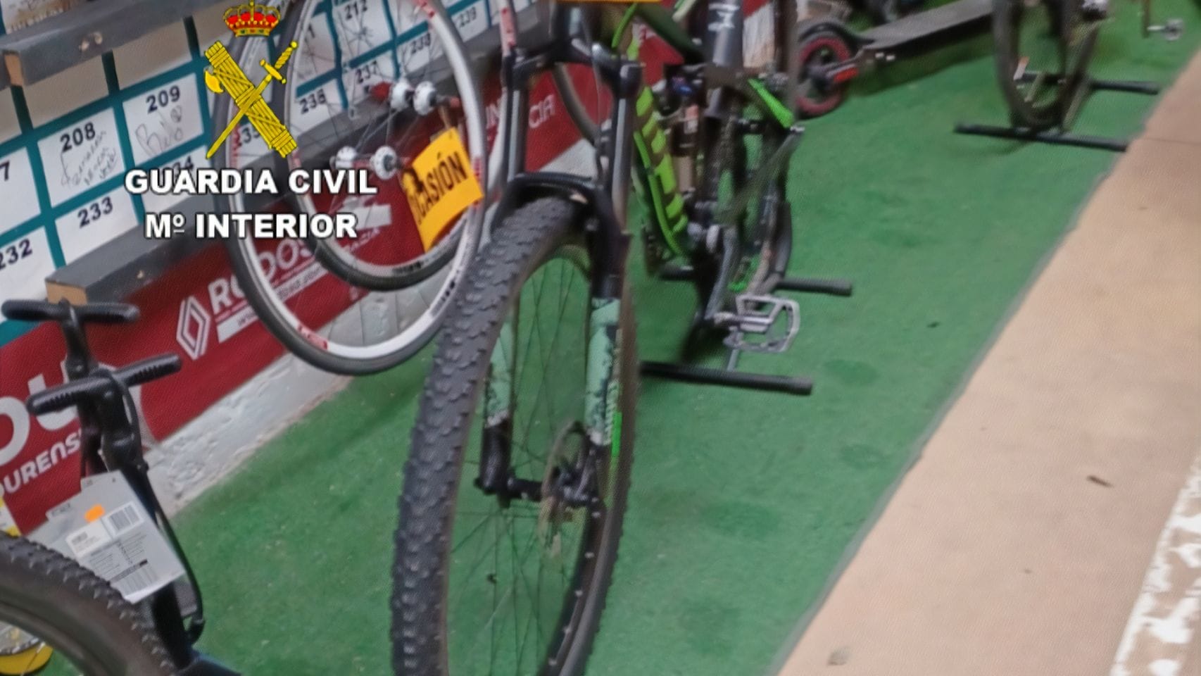 La bicicleta que se robó en Salceda de Caselas. 