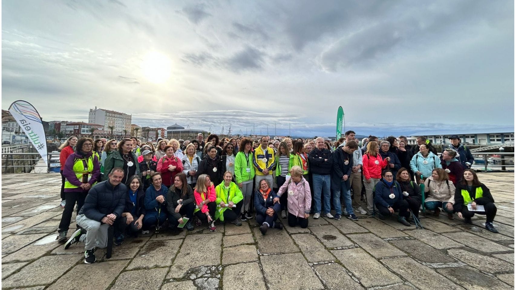 Los peregrinos iniciaron el Camino en el puerto de Curuxeiras de Ferrol el pasado sábado