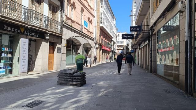 Tramo de San Andrés entre Torreiro y la calle Sol