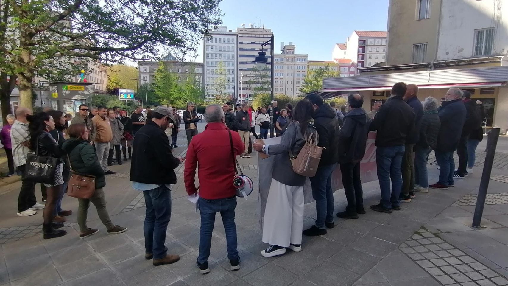 Concentración en Ferrol para reclamar el indulto para el exsindicalista Xesús Anxo López Pintos