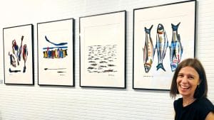 Elvira Paz presenta su obra gráfica en A Coruña