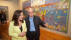 La muestra del pintor coruñés Jorge Peteiro ya se puede visitar en el Quiosco Alfonso