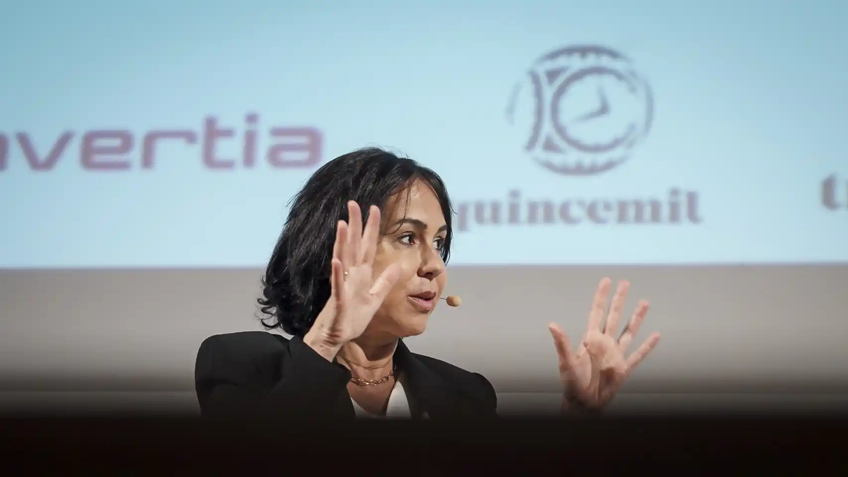 Isabel Pardo de Vera, exsecretaria de Estado de Transportes, Movilidad y Agenda Urbana, durante su intervención