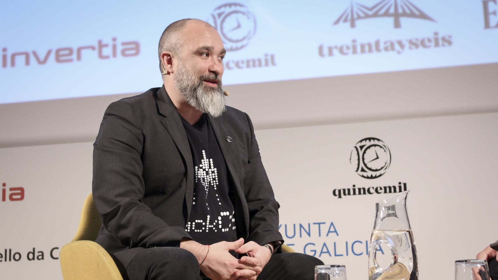 Antonio Fernandes, hacker gallego en el III Foro Económico Galicia.