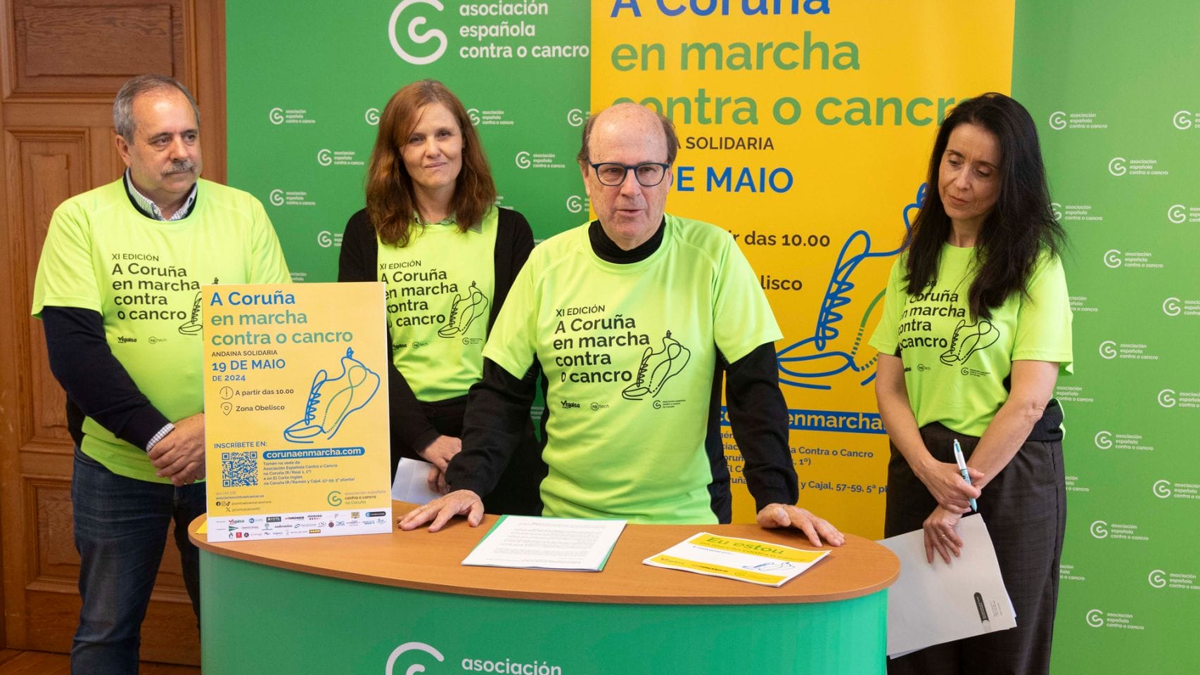 Presentación de la Andaina Solidaria contra el Cáncer en A Coruña