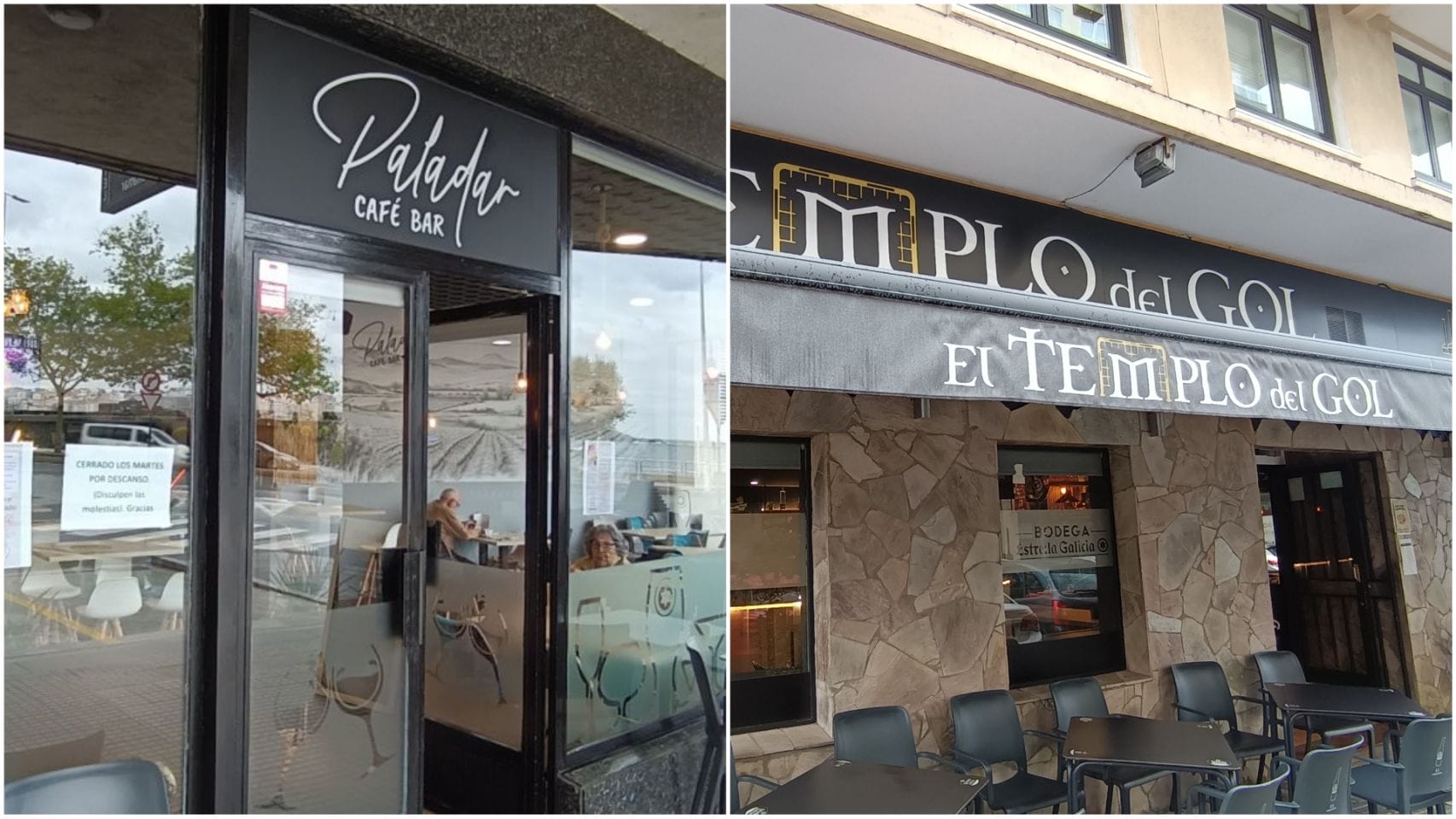 Paladar Café Bar y El Templo del Gol, nuevos establecimientos en Riazor.