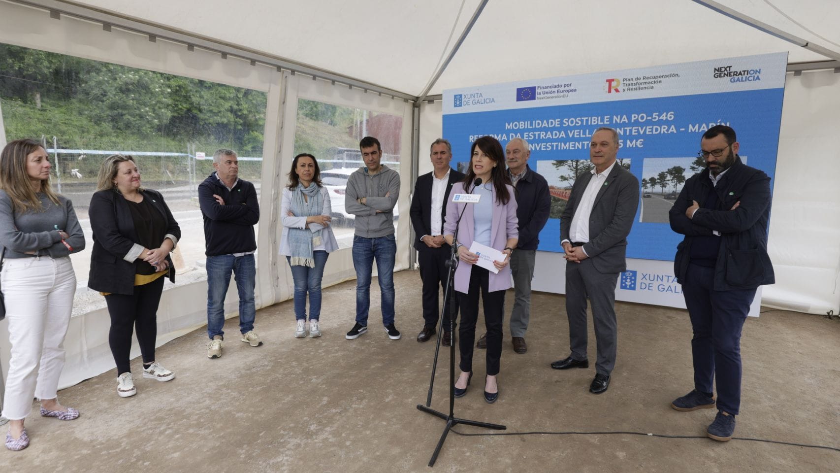 Presentación del proyecto de la senda entre Pontevedra y Marín.