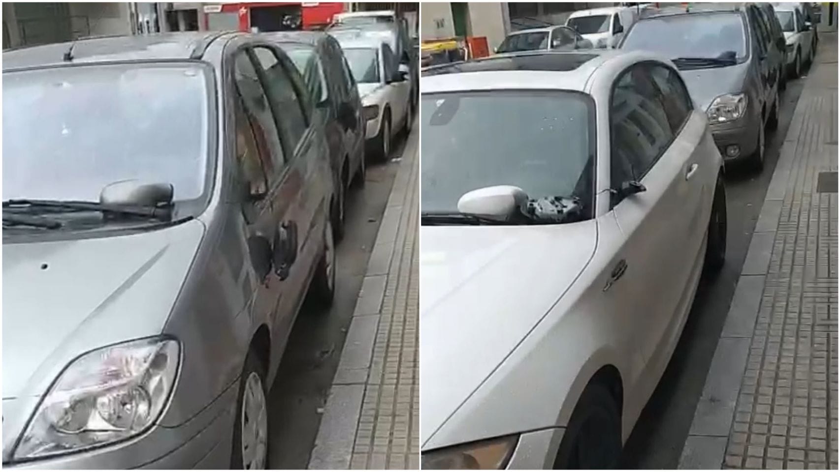 Destrozan los espejos retrovisores de varios coches en Monte Alto