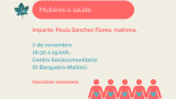 Charla 'Mulleres e saúde' de Paula Sánchez Flores - Outono Saudable 2025 en Mañón