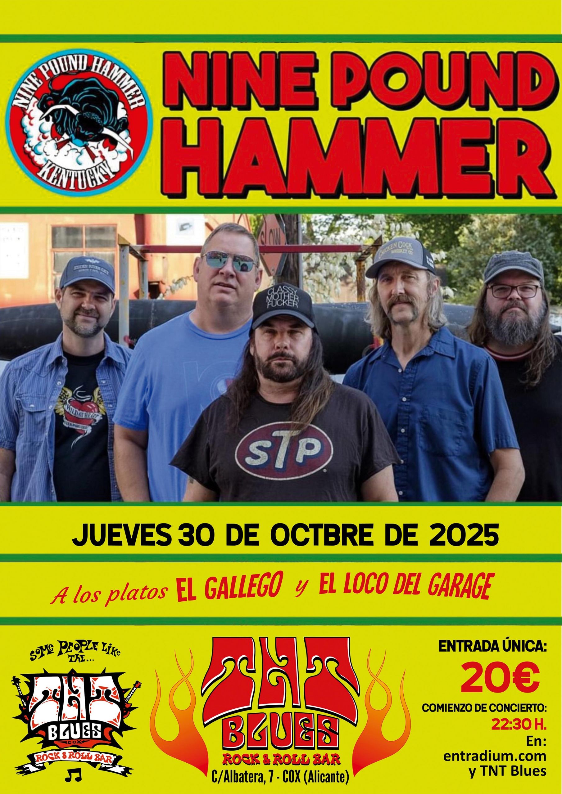 Concierto de Nine Pound Hammer en A Coruña - 4/11/2025