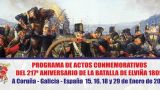 Programa de actos conmemorativos del 217º aniversario de la Batalla de Elviña 1809 en A Coruña