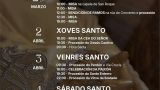 Semana Santa de Melide 2026: Procesiones, horarios y programación completa