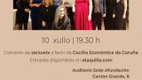 Concierto de zarzuela a beneficio de La Cocina Económica de A Coruña. Asociación Lírica Encantados en A Coruña